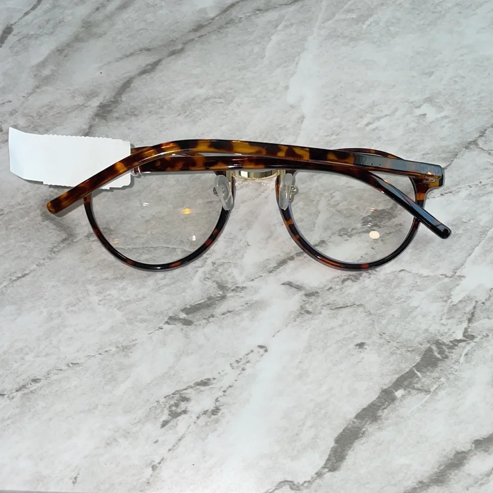 NEW BP Brown tortoise shell gold blue light blocking eyeglasses
